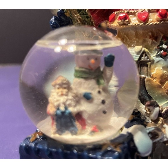 Set of 2 Snowmen with Snow Globes - Christmas Decoration Winter Wonderland - Picture 5 of 10